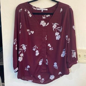 Floral V-Neck Blouse